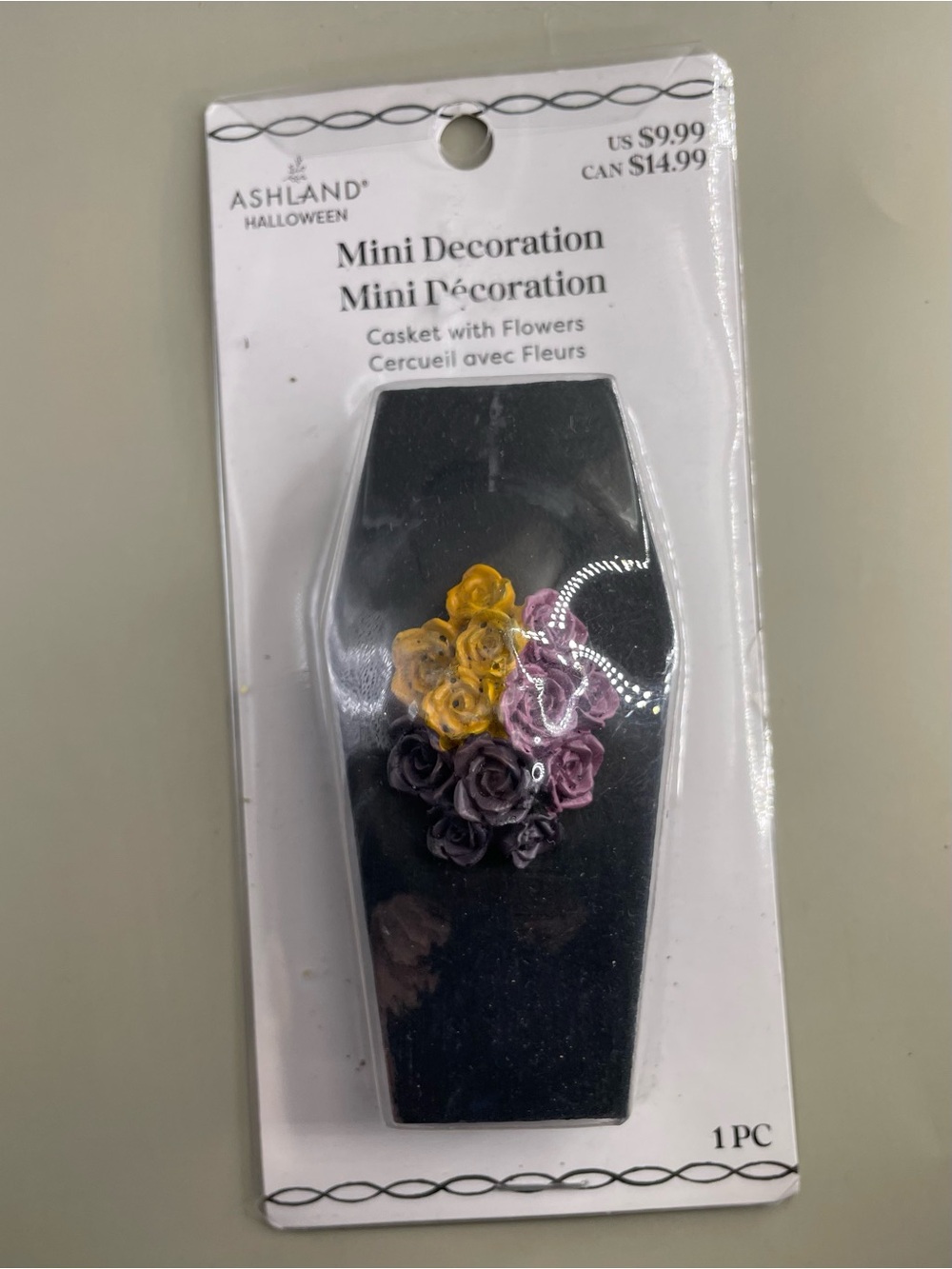 Ashland Halloween Tiny Treasures, Casket with Flowers 2025 NEW
